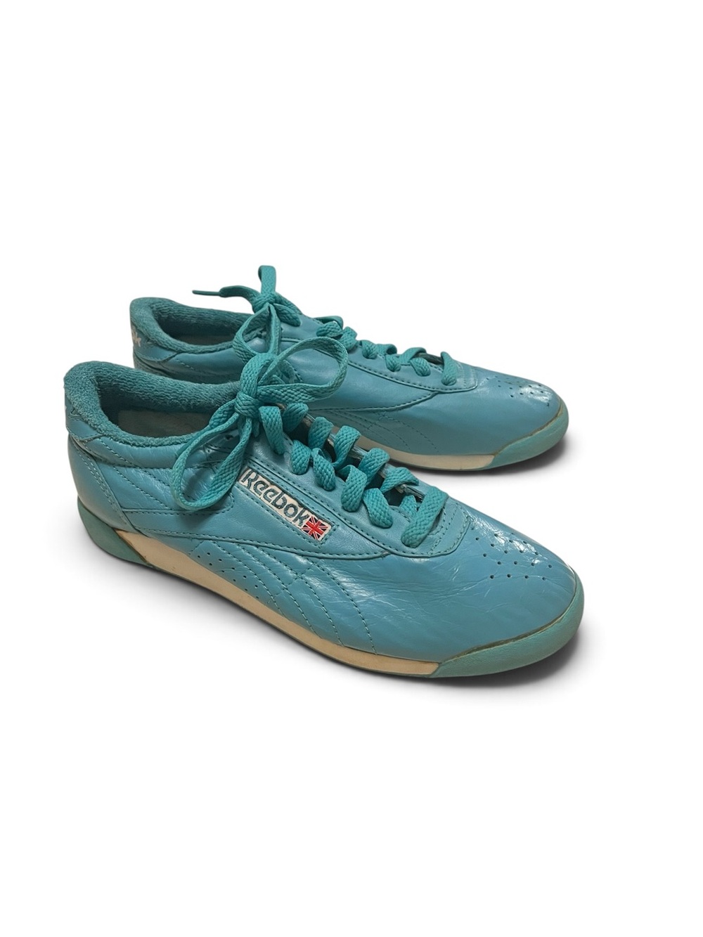 Reebok Vintage Princess Teal Leather Sneakers